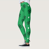 Glücks-Herz-Kleeblatt-Leggings Leggings (Links)