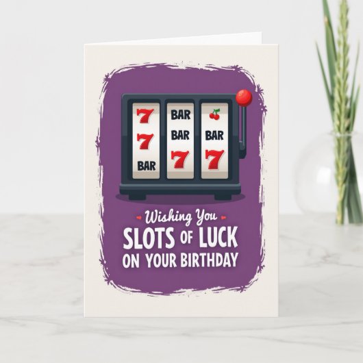 Glücks-Karten zum Geburtstag Karte (Vorderseite)
