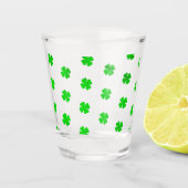 Glücks-Kleeblatt-Shotglas Schnapsglas (Vorderseite)