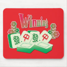 Glücks-Mahjong-Gewinnsteine Grüne Blumen