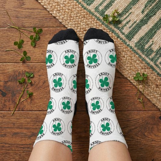 Glücks-Shamrock-Socken Socken