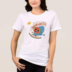Glücks-Wassermelonen-T-Shirt – Surf- und Sommer-Sp Tri-Blend Shirt