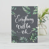Glücksangebot Alles wird gut sein Einladung (Stehend Vorderseite)