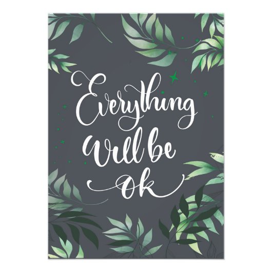 Glücksangebot Alles wird gut sein Fotodruck (Vorne)