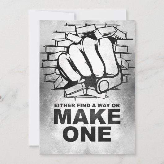 Glücksangebot finden Sie entweder einen Weg oder m Save The Date (Vorderseite)