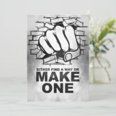 Glücksangebot finden Sie entweder einen Weg oder m Save The Date (Stehend Vorderseite)