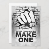 Glücksangebot finden Sie entweder einen Weg oder m Save The Date (Vorne/Hinten)