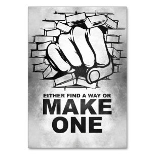 Glücksangebot finden Sie entweder einen Weg oder m Tischnummer