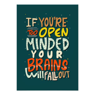 Glücksangebot, wenn Sie zu offen denken Fotodruck