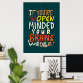 Glücksangebot, wenn Sie zu offen denken Poster (Heimbüro)