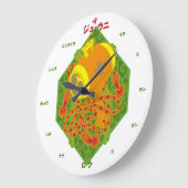 Glücksballett und Brust Große Wanduhr (Winkel)