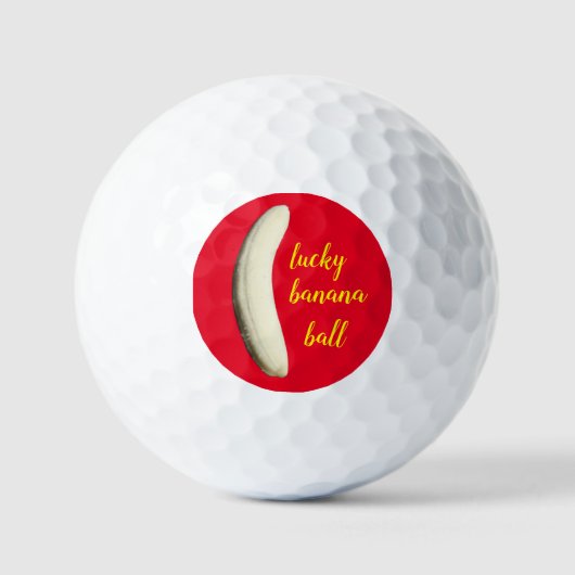 Glücksbanane Golfball (Vorderseite)