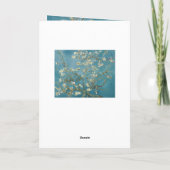 GLÜCKSBIRTHDAY GREETING CARD : VINCENT Van Gogh Karte (Rückseite)