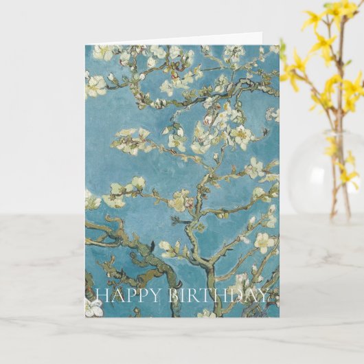 GLÜCKSBIRTHDAY GREETING CARD : VINCENT Van Gogh Karte (Gelbe Blume)