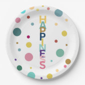 Glücksblase Pappteller (Vorderseite)