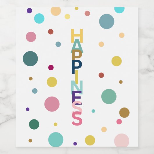 Glücksblase Weinetikett (Einzelnes Label)