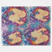 Glücksblasen Fleecedecke (Vorderseite (Horizontal))
