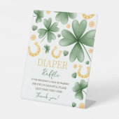 Glücksbringer 8x10 Windel-Raffle-Tischschild Sockelschild (Vorderseite)