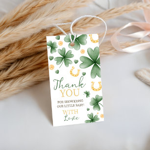 Glücksbringer-Baby-Shower-Dankes-Tags Geschenkanhänger