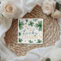 Glücksbringer-Baby-Shower-Papier-Servietten