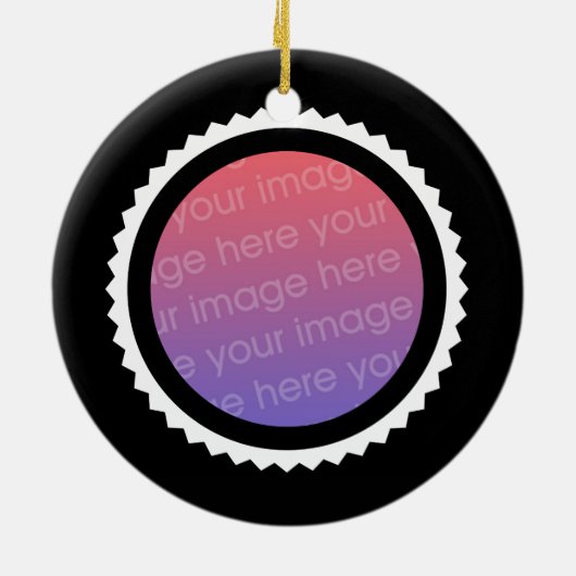 Glücksbringer-Chinese-Drache Keramikornament (Hinten)