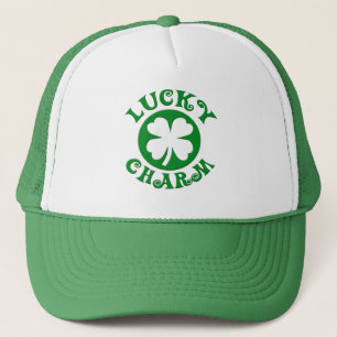 Glücksbringer-grüner/weißer Kreis Truckerkappe