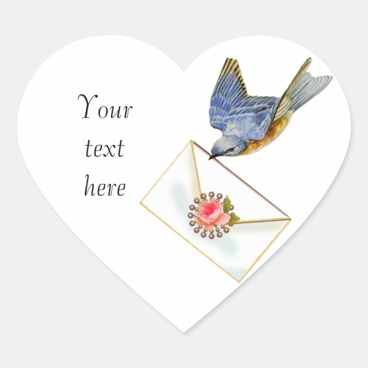 Glücksbringer Herz-Aufkleber (Vorderseite)