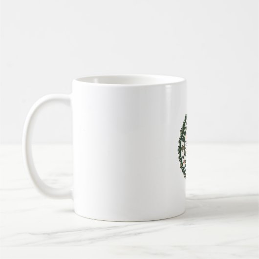 Glücksbringer-Katze POD Vektorgrafik - Glücksbring Kaffeetasse (Links)