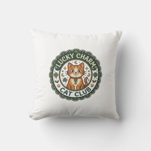 Glücksbringer-Katze POD Vektorgrafik - Glücksbring Kissen