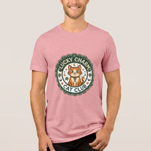 Glücksbringer-Katze POD Vektorgrafik - Glücksbring Tri-Blend Shirt