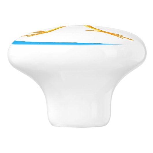 Glücksbringer Keramikknauf (Seitenansicht)