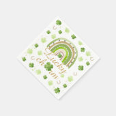 Glücksbringer-Kleeblatt-Baby-Shower-Serviette Serviette (Ecke)