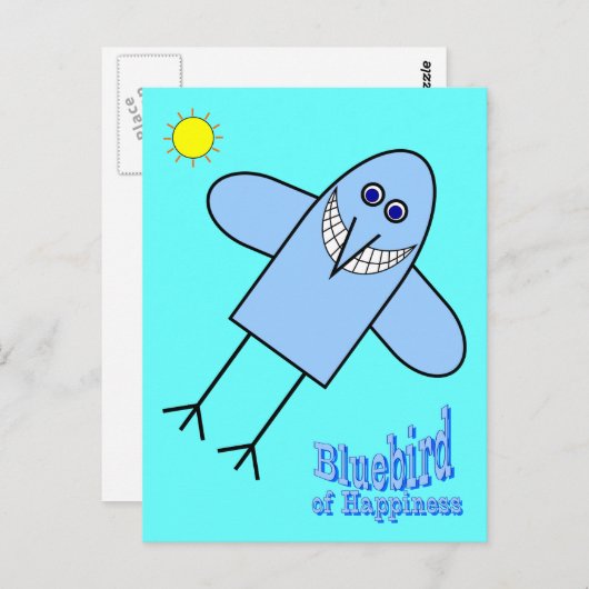 Glücksbringer Postkarte (Vorne/Hinten)