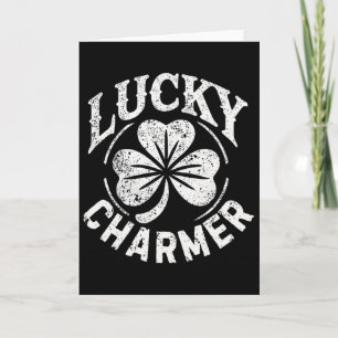 Glücksbringer St. Patrick's Day Irischer Jungen St Karte
