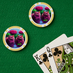 Glückschips für Katzenliebhaber Pokerchips