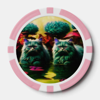 Glückschips für Katzenliebhaber Pokerchips