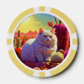 Glückschips für Katzenliebhaber Pokerchips (Vorderseite)