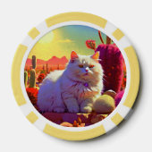 Glückschips für Katzenliebhaber Pokerchips (Rückseite)