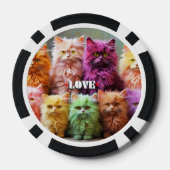 Glückschips für Katzenliebhaber Pokerchips (Rückseite)
