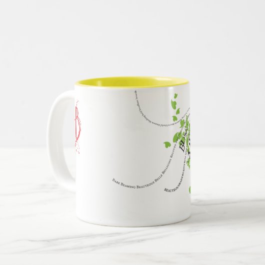 Glückselig Zweifarbige Tasse (Vorderseite Links)