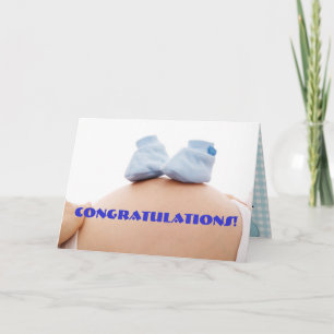 Glückselige Babyparty Karte