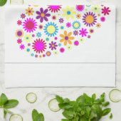 Glückselige Blüten Geschirrtuch (Gefaltet)