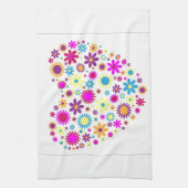 Glückselige Blüten Geschirrtuch (Vertikal)