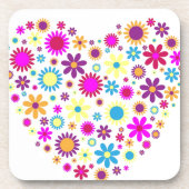 Glückselige Blüten Getränkeuntersetzer (Vorderseite)