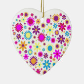 Glückselige Blüten Keramikornament (Rechts)