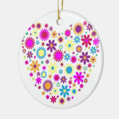 Glückselige Blüten Keramikornament (Links)