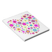Glückselige Blüten Notizblock (angewinkelt)