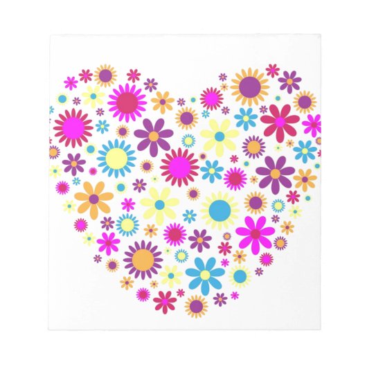 Glückselige Blüten Notizblock (Vorderseite)