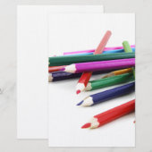 Glückselige Farben Briefpapier (Vorne/Hinten)