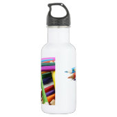 Glückselige Farben Edelstahlflasche (Rückseite)
